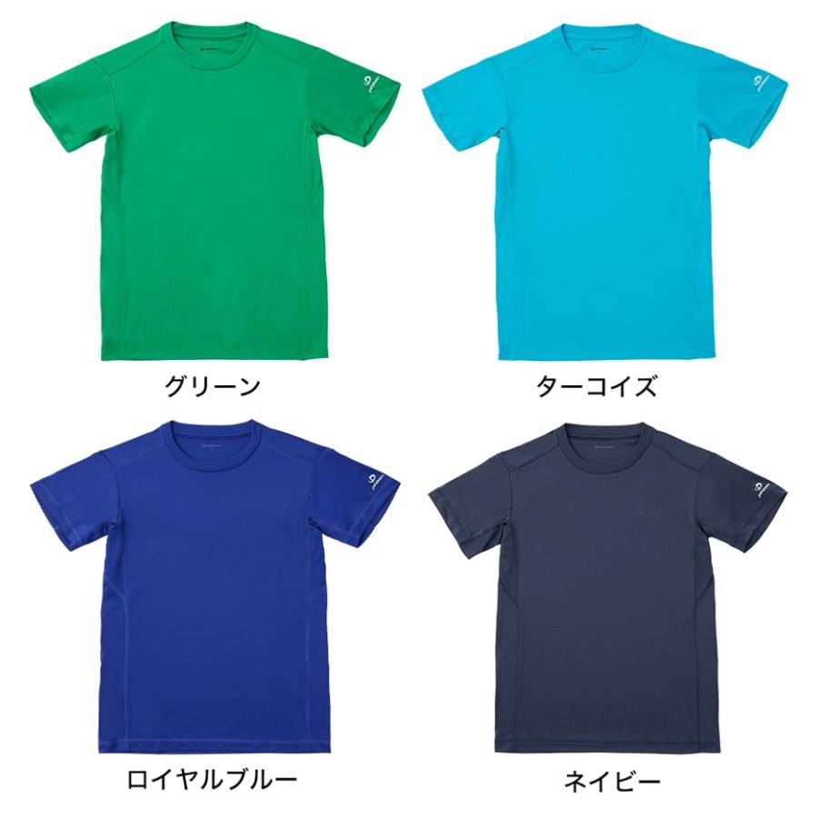 ≪片胸マーク付き≫＜ファイテン＞バレーボール、試合用、練習着、練習試合「RAKUシャツ 半袖 無地（男女兼用）」 | Phiten | 03