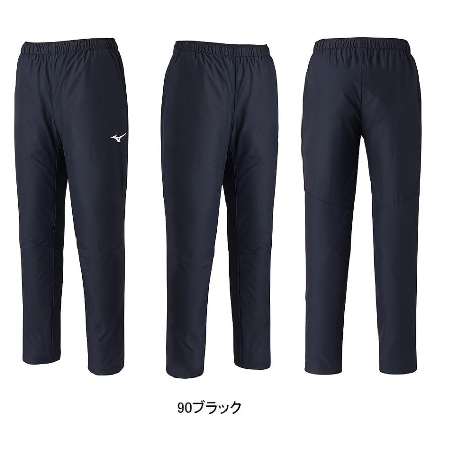 MizunoPro ホワイトフード付きジャケットとブラックトレーニングパンツ