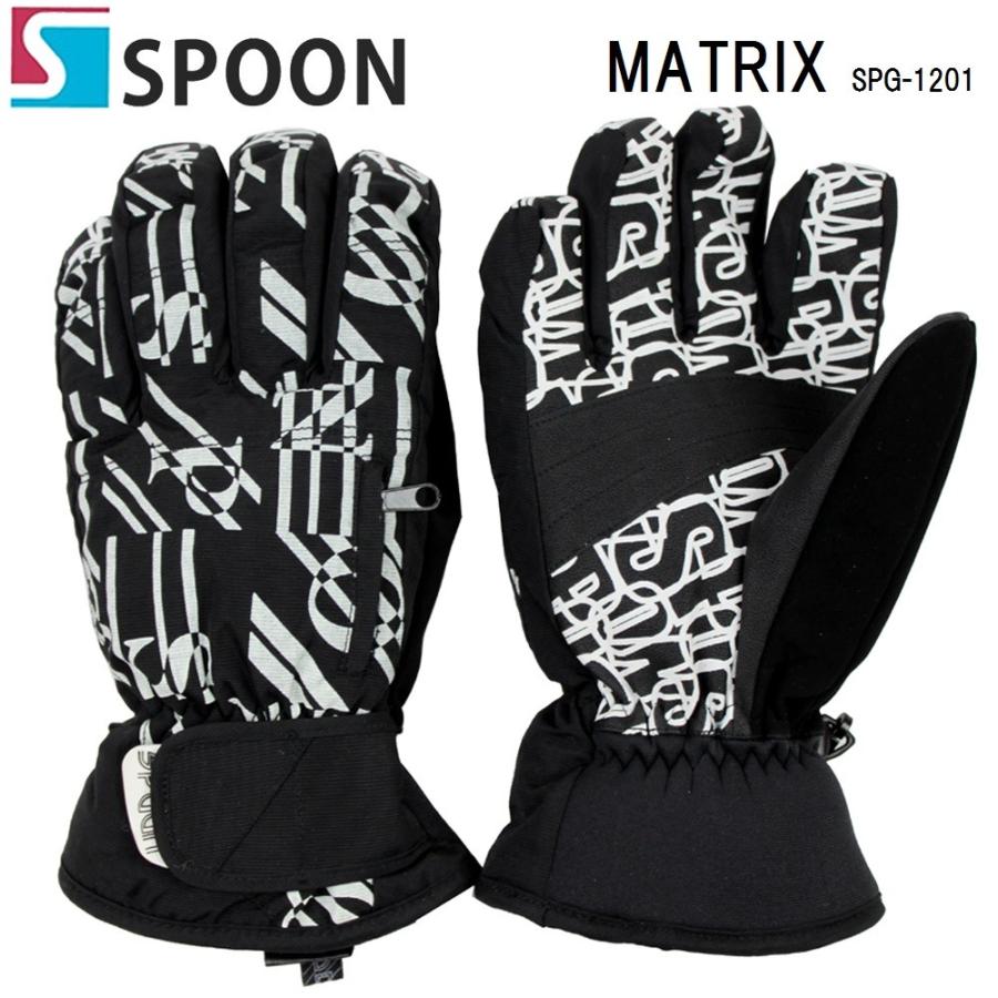 SPOONスプーン メンズ スキー＆スノーボードグローブ 手袋「MATRIX」SPG-1201｜fst