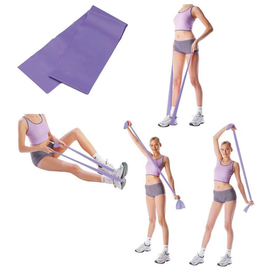 ≪室内トレーニングにお勧め≫シンテックス「トレーニングバンド」150cm(中)パープルSTT195 | SINTEX | 01