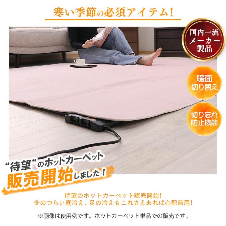 広電（KODEN） ふかふか遠赤省エネ電気カーペット 176×176 ホット