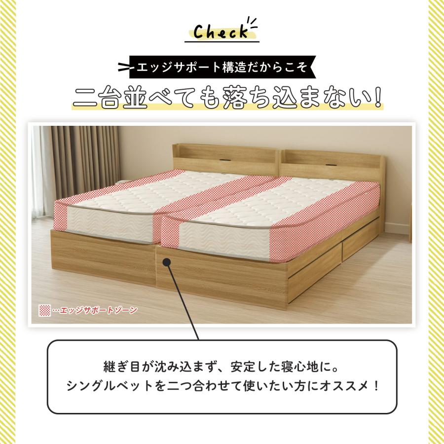 新品 送料込 保証付 ポケットコイル ダブルサイズマットレス ダブルベッドに FREE LIFE（フリーライフ） ポケットコイルマットレス ダブル