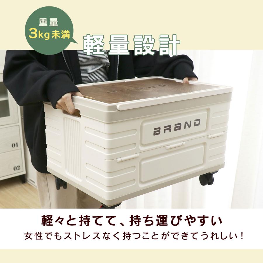 折りたたみコンテナボックス 大容量 オリコン 蓋つき ハンドル付き