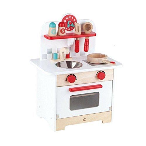 超安い Hape ハペ Hape Gourmet レトロレッド キッズ木製プレイキッチン Kitchen おもちゃ Manesbijouterie Com