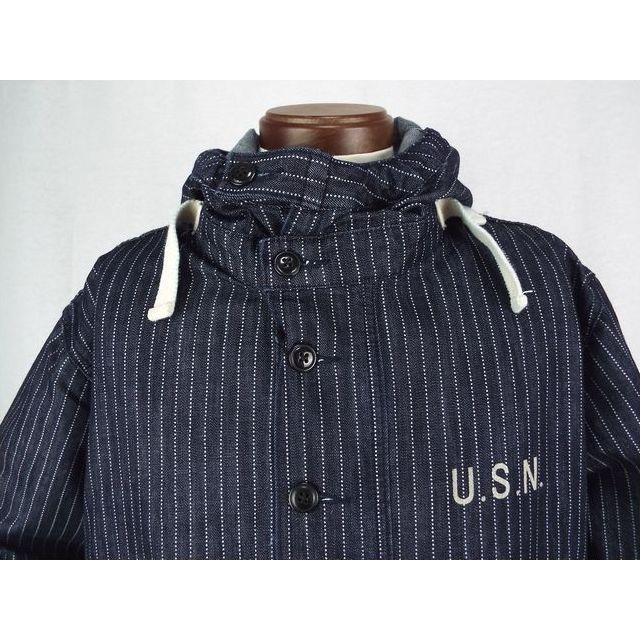 HOUSTON ヒューストン ウォバッシュデニム・U.S.NAVYパーカー HOUSTON ヒューストン ウォバッシュデニム・U.S.NAVYパーカー