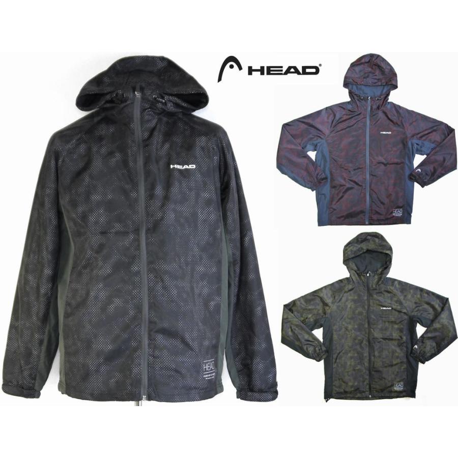 HEAD（ヘッド） フルジップパーカー ドット柄プリント 裏トリコット 撥