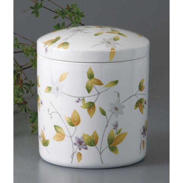 骨壷6寸 鉄仙唐草ゴールド（てっせんからくさゴールド）大人用骨壺　ネジ蓋　自宅墓　手元供養　仏壇　仏具 |  | 10