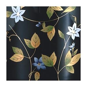 骨壷６寸 黒鉄仙唐草ゴールド（くろてっせんからくさゴールド）大人用骨壺　ネジ蓋　自宅墓　手元供養　仏壇　仏具 |  | 03