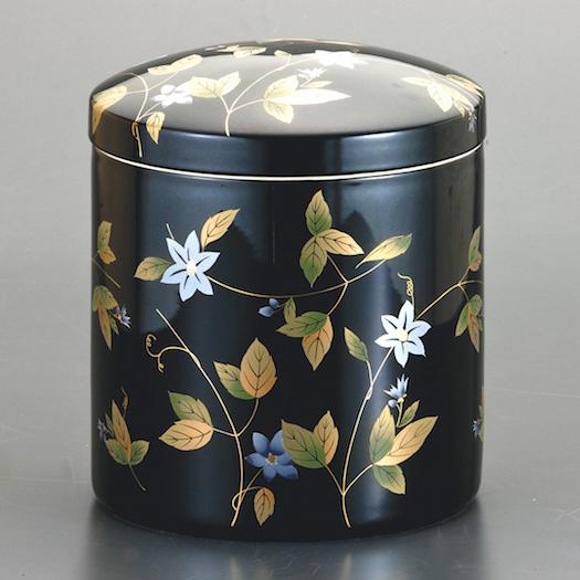 骨壷６寸 黒鉄仙唐草ゴールド（くろてっせんからくさゴールド）大人用骨壺　ネジ蓋　自宅墓　手元供養　仏壇　仏具 |  | 04