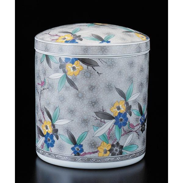 骨壺6寸  九谷風墨絵 ネジ蓋 モダン仏具 自宅墓 手元供養 おしゃれ骨壺 室内骨壺　 |  | 02