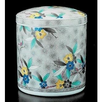 骨壺サイズ 5寸 九谷風墨絵（ネジ蓋）手元供養　自宅保管 納骨 埋葬 |  | 02