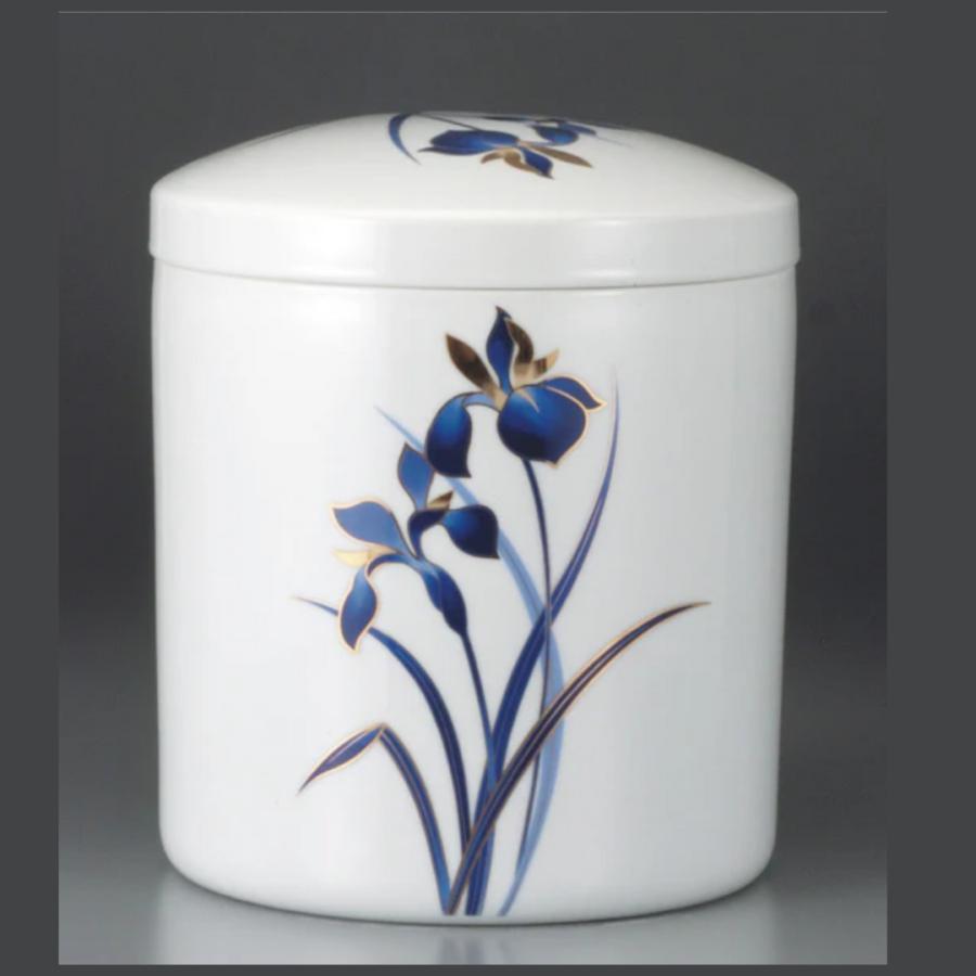 骨壺 サイズ 7寸 青アヤメ（ネジ蓋）単品 葬儀 供養用品 供養 7寸骨壺 おしゃれ骨壺 日本製 納骨 葬儀 手元供養 骨壺大 自宅墓 就活 おしゃれ骨壺 骨壺入れ替え |  | 08