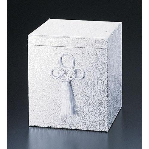 貼箱 単品 7寸骨壺用 ぬきなし 銀 骨壺用箱 骨壺入れ 骨壺の自宅