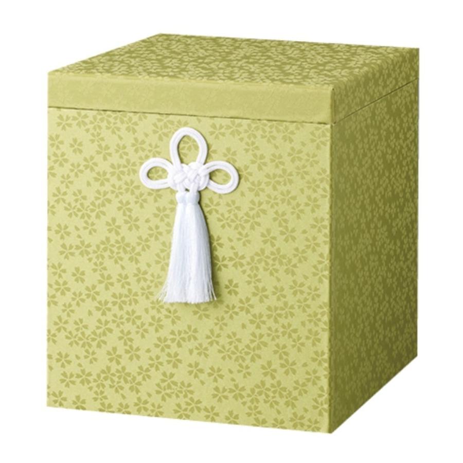 骨箱 7寸骨壺用 うらら 緑箱 骨壺ケース  骨壺保管 遺骨自宅保管 葬儀用品 |  | 01