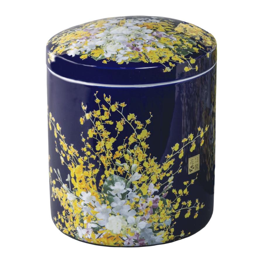 7寸骨壺 桐箱 骨覆 3点セット 假屋崎省吾プロデュース 花筺/群雀蘭