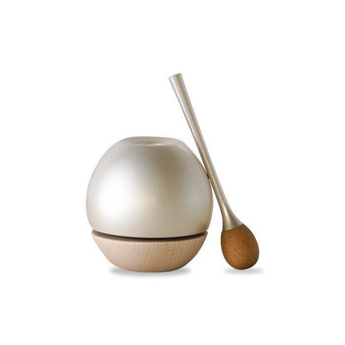 デザイン仏具：おりん cherinチェリン [ウッドシルバー] グッド