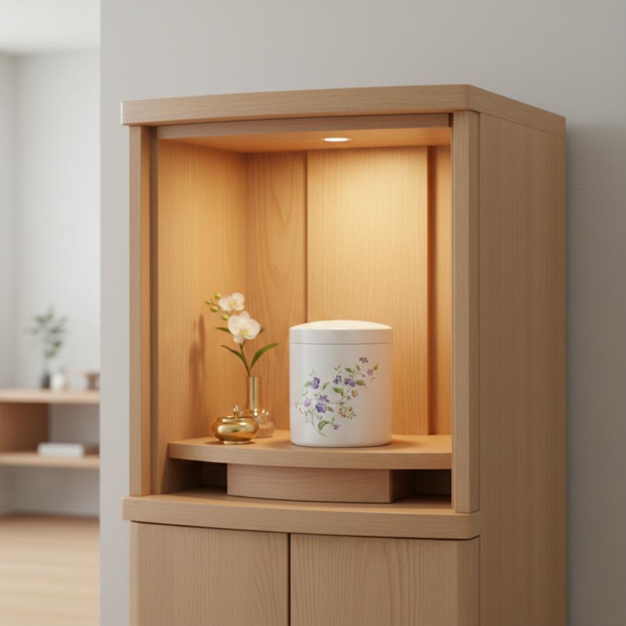 骨壺 サイズ 6寸 切立 山野草 単品 日本製 自宅供養 葬儀 手元供養 遺骨保管 綺麗 おしゃれ モダン |  | 02