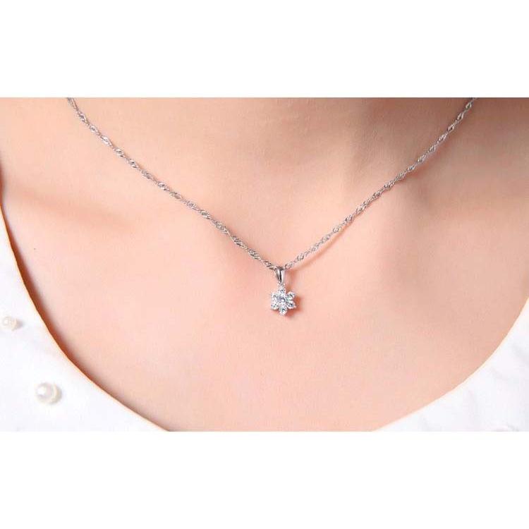 ネックレス レディース ニッケルフリー 雪の結晶 アクセサリー 