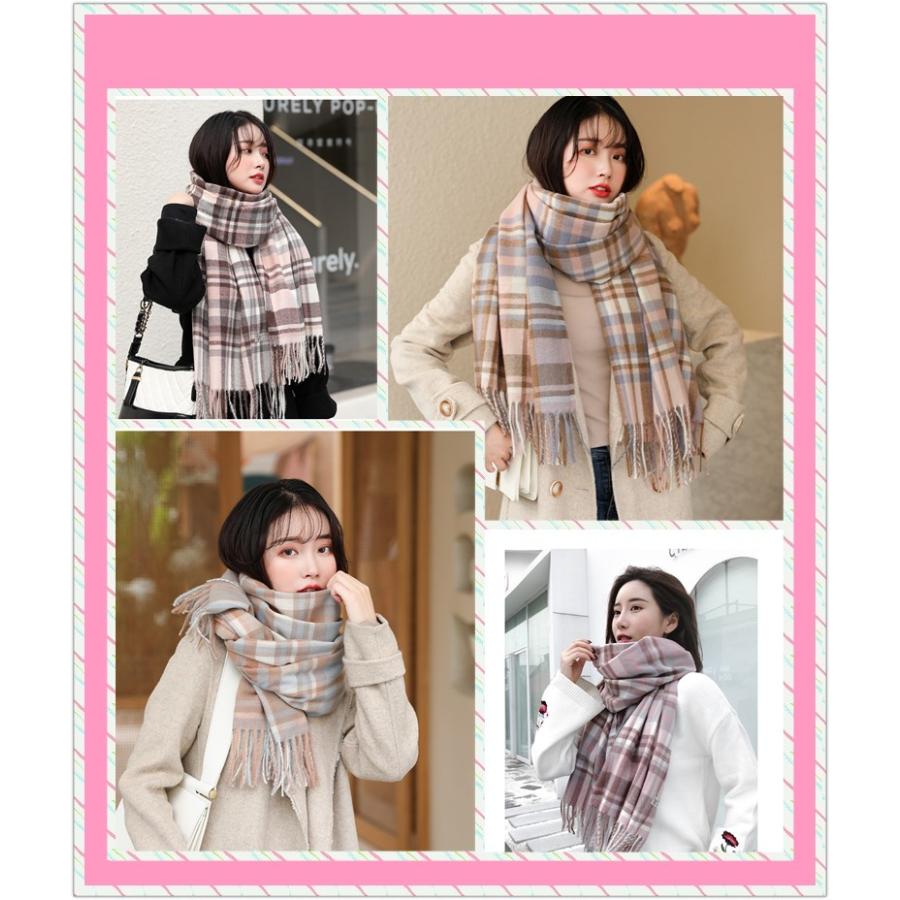 ストール マフラー 大判 レディース ブランケット 秋 冬 カシミア風