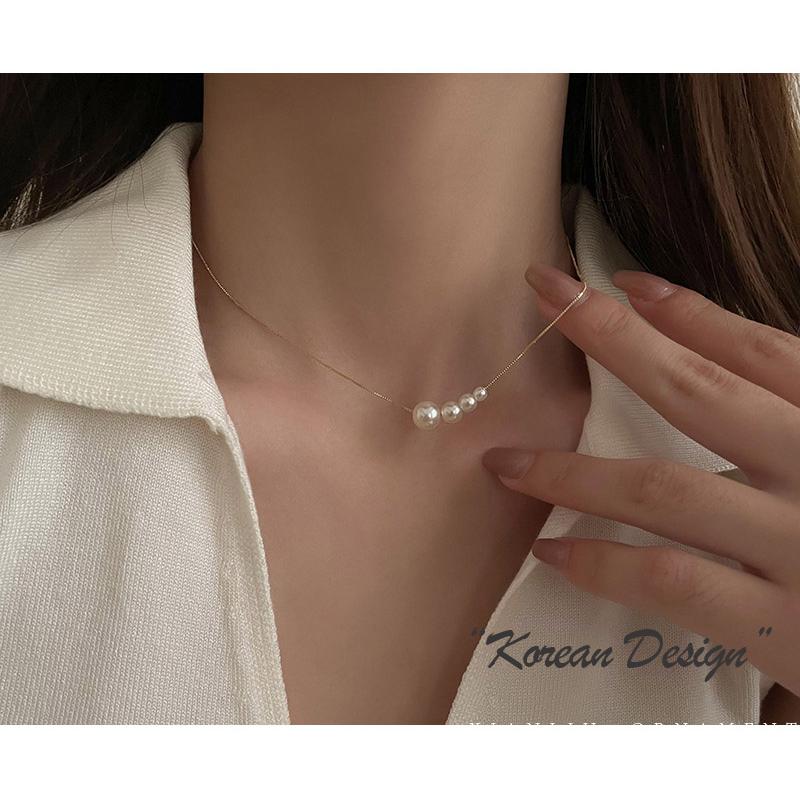 パールネックレス 18金 仕上げ 4連パール レディース アレルギー対応 アクセサリー ジュエリー 上品 大人 可愛い ポイント消化 爆買 |  | 01