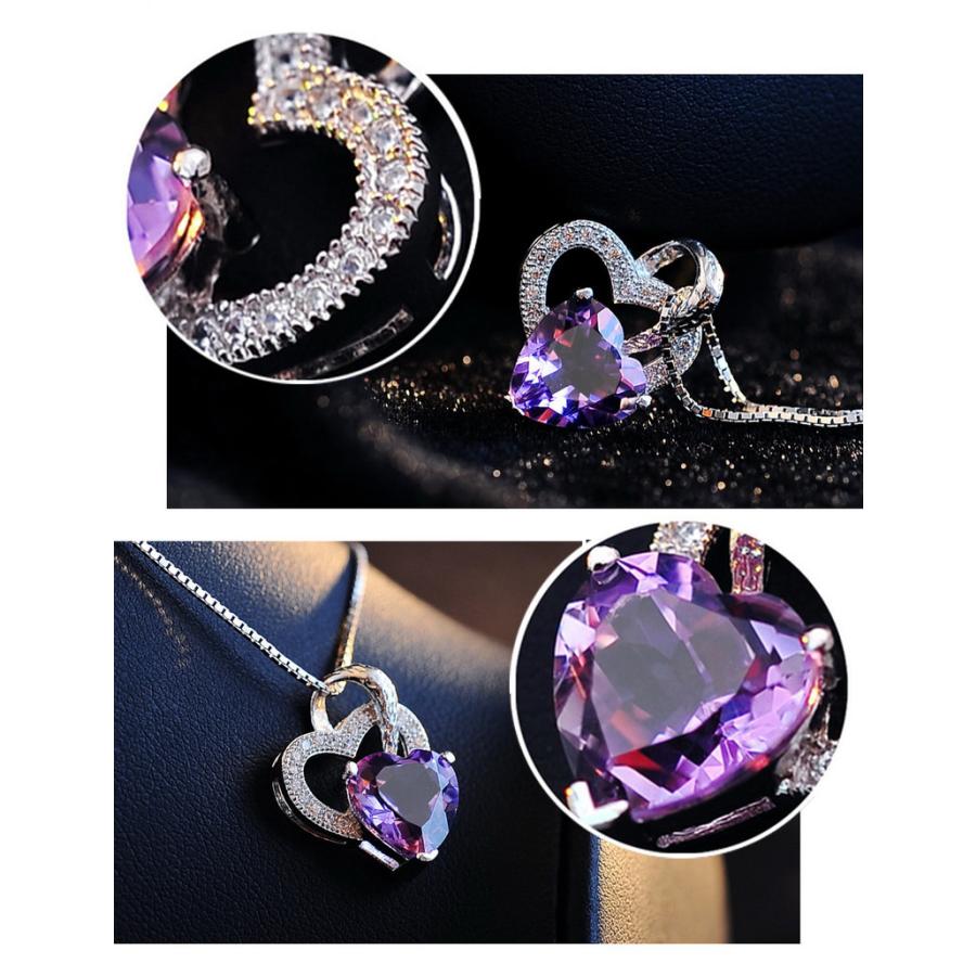 ネックレス レディース ハート アメジスト ペンダント 2月誕生石 アクセサリー ジュエリー 人気 上品 大人 可愛い バレンタイン 爆買 ポイント消化 爆買 |  | 04