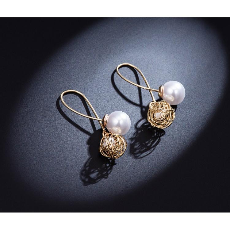 ピアス 金属アレルギー対応 レディース 2WAY パール キャッチ イヤリング 揺れる ポイント消化  大人 可愛い 揺れる |  | 07