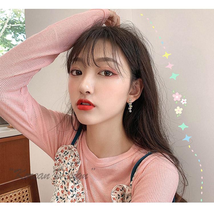 ピアス アレルギー対応 レディース フラワーガーデン クラリス ロングピアス カラフル 韓国ファッション キラキラ おしゃれ ポイント消化 誕生日 母の日 |  | 03