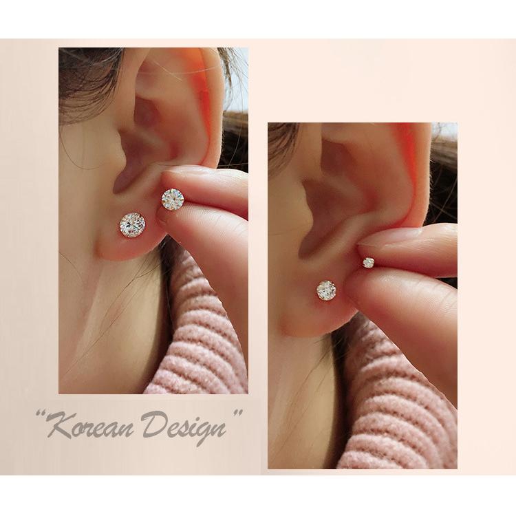 ピアス レディース 一粒 ジルコニア スタッドピアス 3サイズ 3mm 4mm 5mm シンプル 小さめ 極小 金属アレルギー対応 つけっぱなし セカンドピアス おしゃれ 爆買 |  | 13