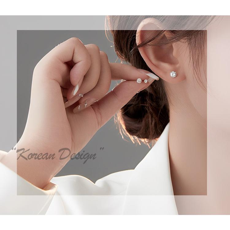 ピアス レディース 一粒 ジルコニア スタッドピアス 3サイズ 3mm 4mm 5mm シンプル 小さめ 極小 金属アレルギー対応 つけっぱなし セカンドピアス おしゃれ 爆買 |  | 04