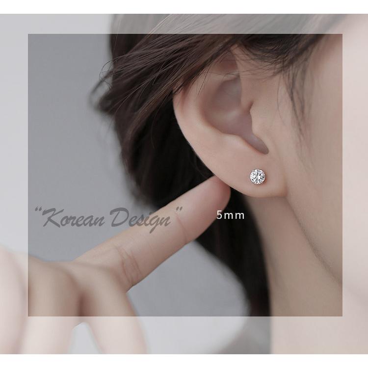 ピアス レディース 一粒 ジルコニア スタッドピアス 3サイズ 3mm 4mm 5mm シンプル 小さめ 極小 金属アレルギー対応 つけっぱなし セカンドピアス おしゃれ 爆買 |  | 08