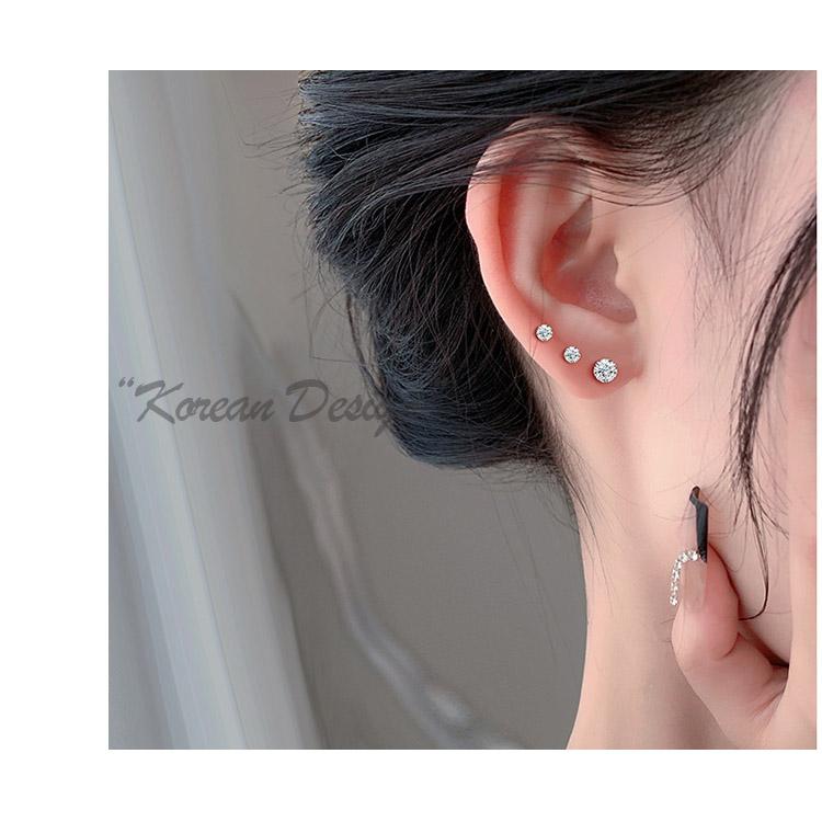 ピアス レディース 一粒 ジルコニア スタッドピアス 3サイズ 3mm 4mm 5mm シンプル 小さめ 極小 金属アレルギー対応 つけっぱなし セカンドピアス おしゃれ 爆買 |  | 12