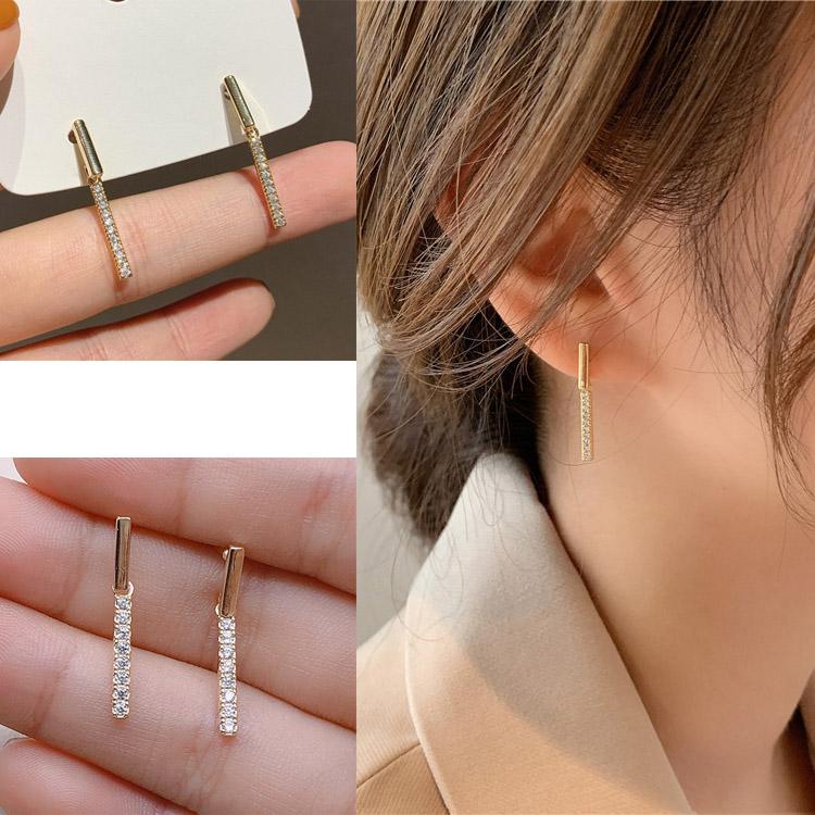 ピアス レディース 18金 仕上げ アレルギー対応 CZダイヤ キラキラ 揺れる 韓国ファッション 誕生日 母の日 プレゼント ポイント消化 | 