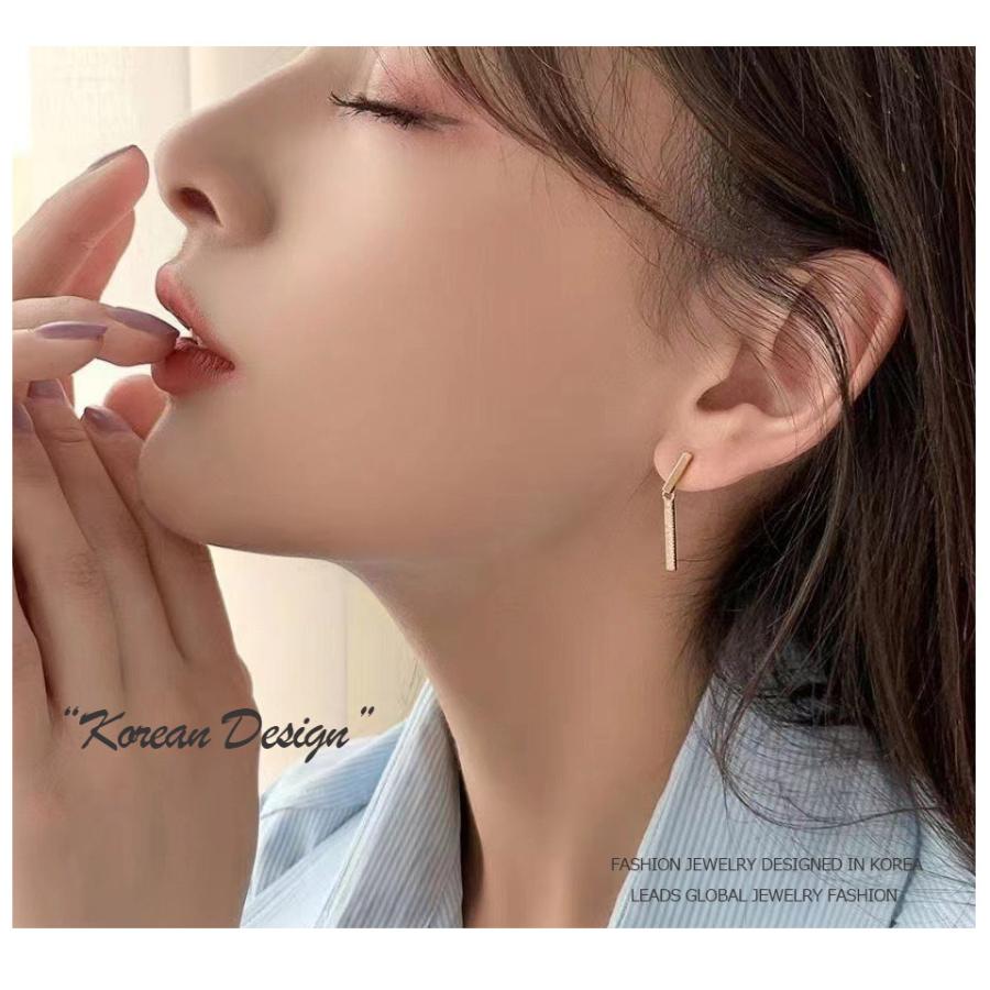 ピアス レディース 18金 仕上げ アレルギー対応 CZダイヤ キラキラ 揺れる 韓国ファッション 誕生日 母の日 プレゼント ポイント消化 |  | 01