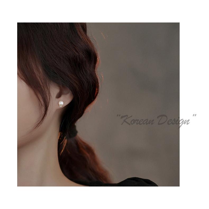 ピアス 18金 仕上げ 小ぶり パール CZ ダイヤモンド 韓国ファッション アレルギー対応 ポイント消化 誕生日 母の日 プレゼント |  | 05