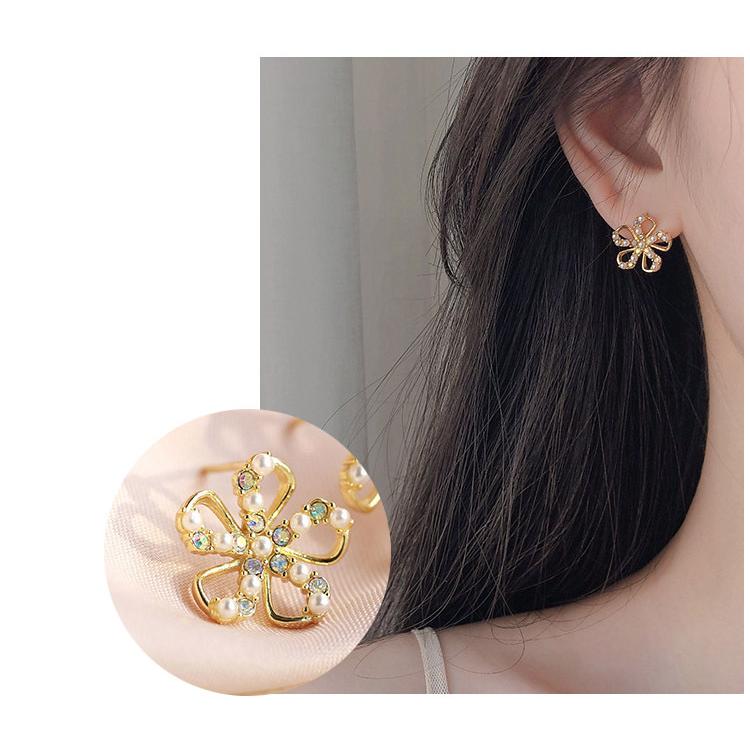 ピアス 18金 仕上げ パール レディース お花 小ぶり キラキラ アレルギー対応 ポイント消化 誕生日 母の日 プレゼント |  | 04