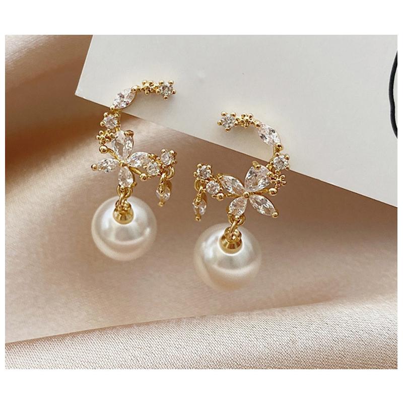 ピアス 18金 仕上げ 揺れる パール タッセル 韓国ファッション アレルギー対応 ポイント消化 誕生日 母の日 プレゼント |  | 02