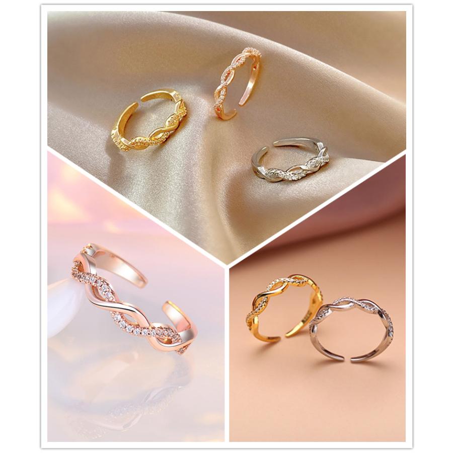 指輪 レディース C型リング 金属アレルギー対応 CZダイヤ K18コーティング リング 交差 ねじり 誕生日 記念日 プレゼント ポイント消化 爆買 |  | 12