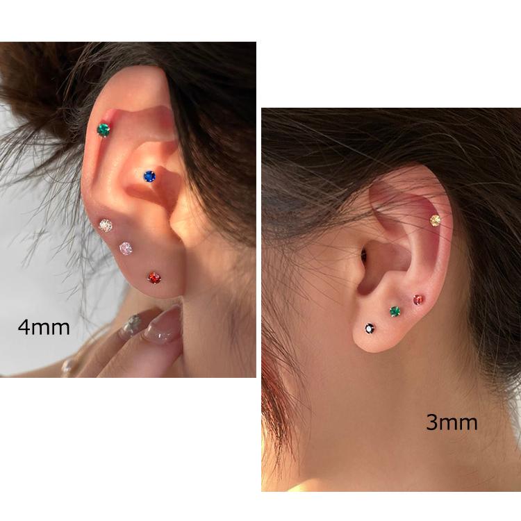 ピアス レディース シンプル 12誕生石 シルバー 925 4本爪 金属アレルギー対応 CZキュービックジルコニア 韓国ファッション ポイント消化 大人 可愛い 爆買 |  | 29