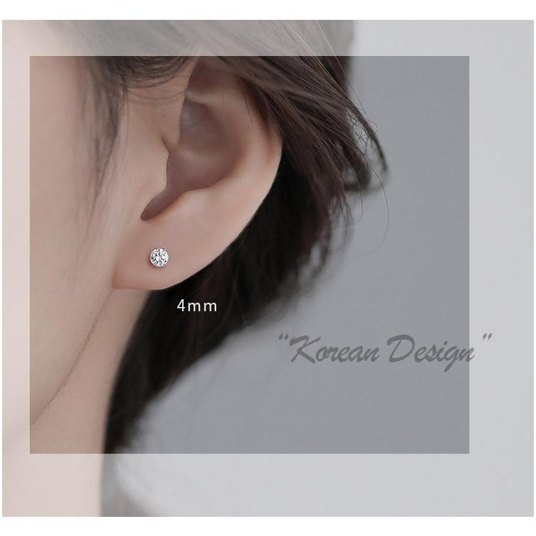 ピアス レディース 一粒ダイヤ CZ 小さめ シルバー925 韓国ファッション アレルギー対応 ポイント消化 誕生日 母の日 プレゼント |  | 09
