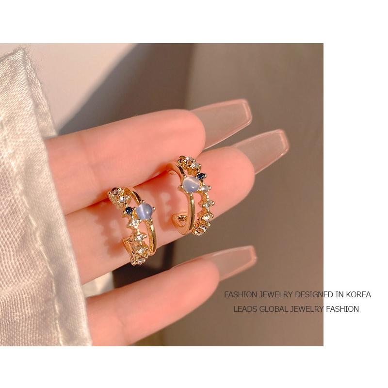 ピアス レディース 小さめ フープ スタッド C型 ムーンストーン 色 キャッツアイ ブルー キュービックジルコニア 14kコーティング ポイント消化 爆買 |  | 02