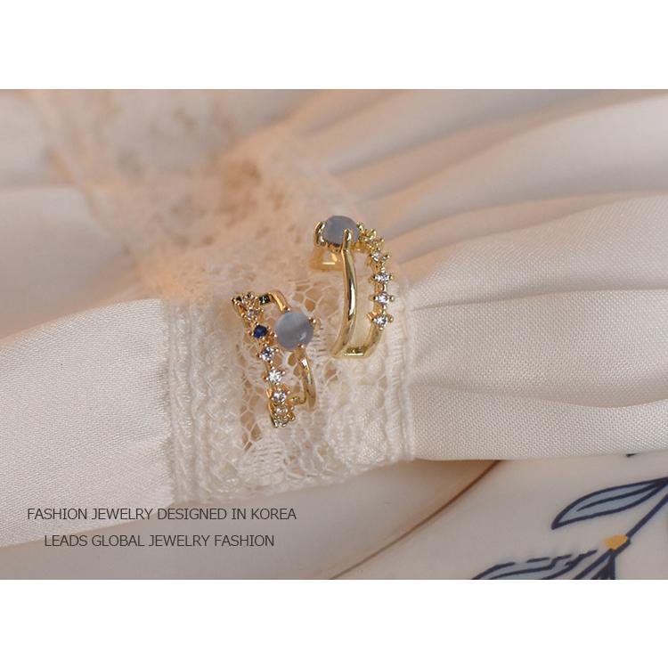 ピアス レディース 小さめ フープ スタッド C型 ムーンストーン 色 キャッツアイ ブルー キュービックジルコニア 14kコーティング ポイント消化 爆買 |  | 03