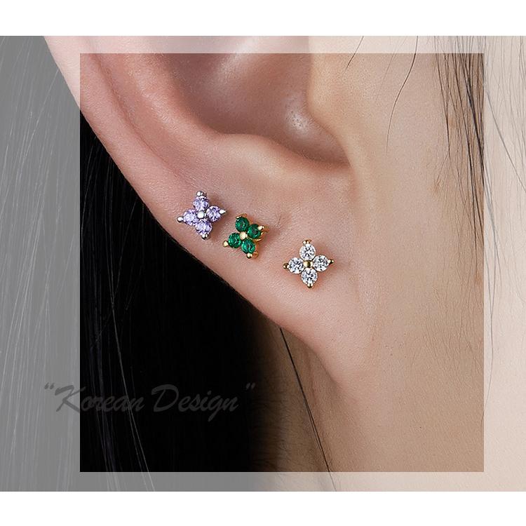SWAROVSKI ピアス レディース 18金 仕上げ アレルギー対応 花 SWAROVSKI ピアス レディース 18金 仕上げ アレルギー対応 花