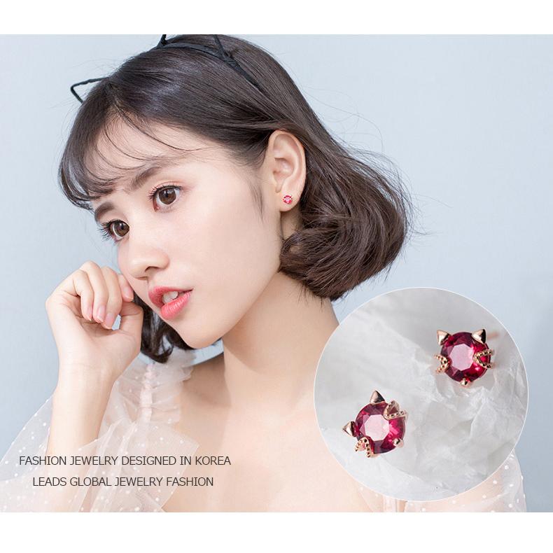 ピアス ガーネット 誕生石 猫顔 猫耳 レディース 18金仕上げ アレルギー対応 韓国ファッション ポイント消化 誕生日 母の日 プレゼント ポイント消化 爆買 |  | 06