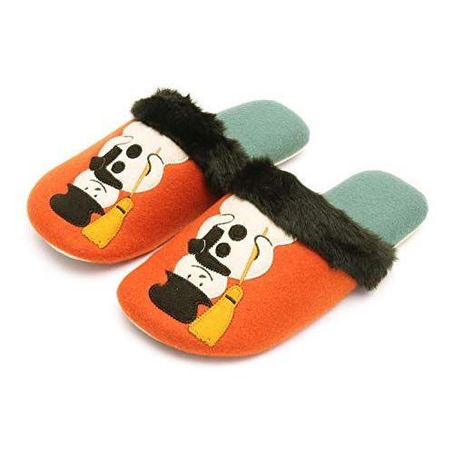 Atsuko Matano 雪だるま スリッパ マタノアツコ 俣野温子 かわいい おしゃれ ソフトスリッパ ルームシューズ オレンジ 激安単価で