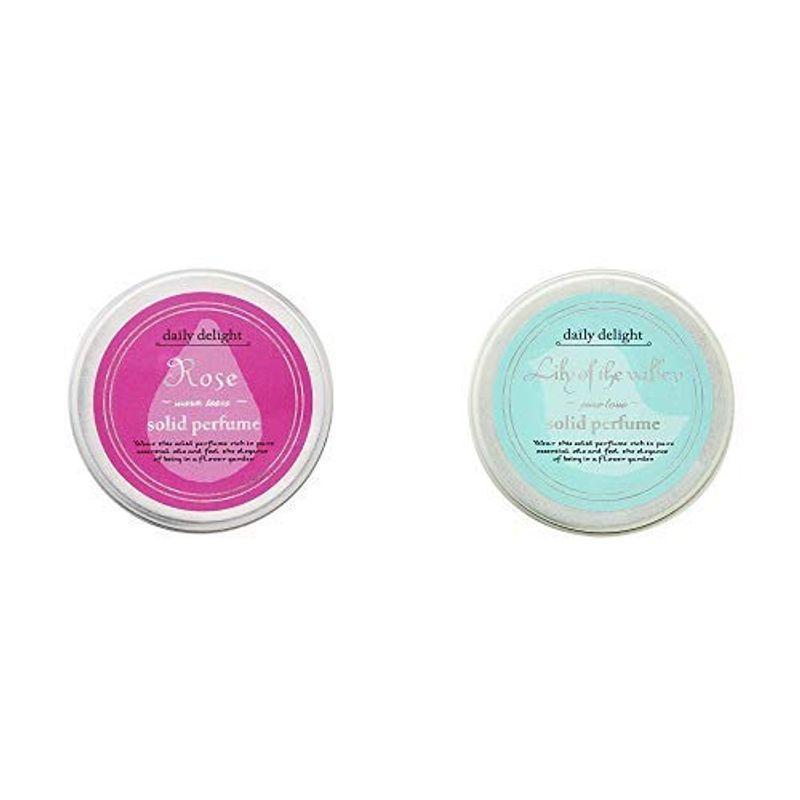 セット買いデイリーディライト 練り香水 ローズ 10g 香水 携帯用 ソリッドパフューム アルコールフリー