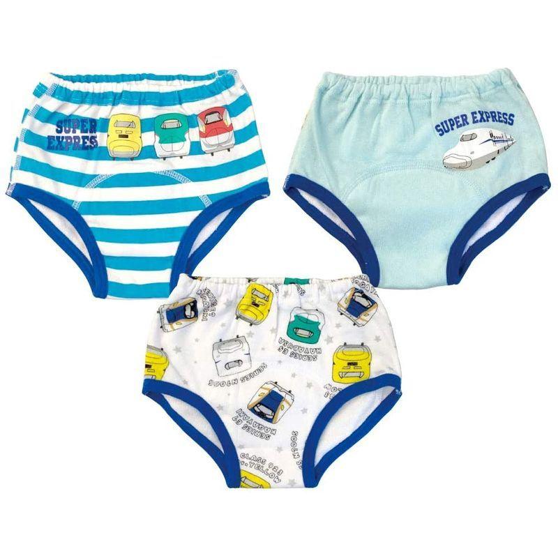 トレーニングパンツ トレパン でんたま はやぶさ Drイエロー かがやき こまち 3層構造 3枚組 90 95 100 おねしょ 防水層付|ftft|03