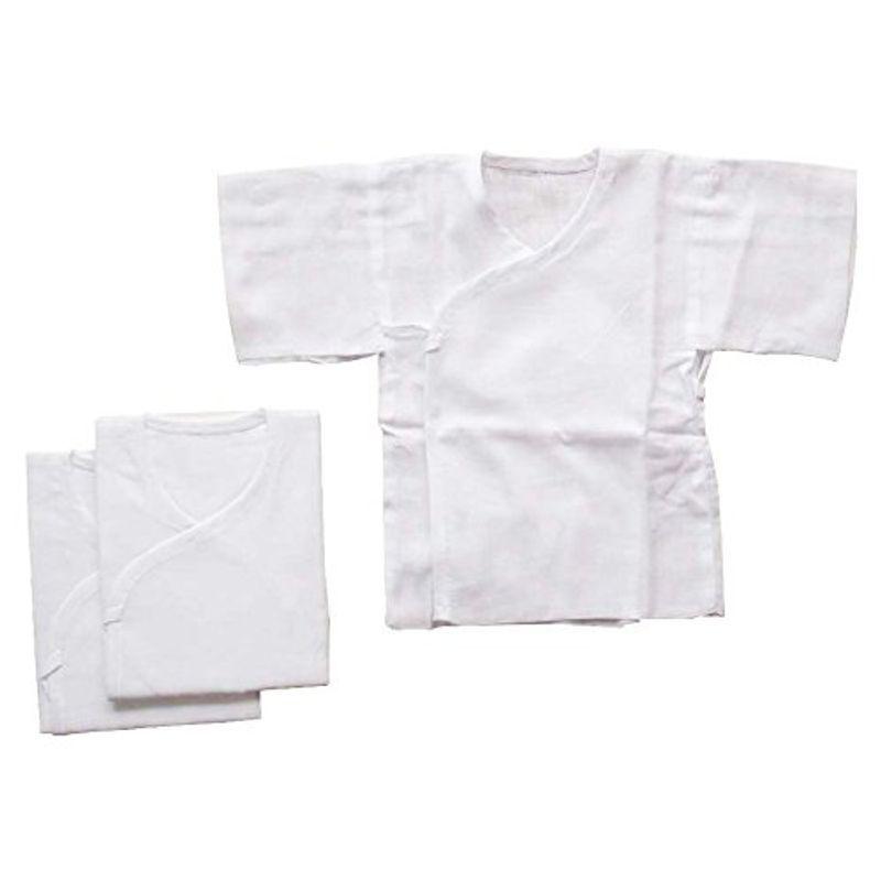 日本製 ホワイト無地 ガーゼ短肌着 3枚組セット 新生児用 超目玉 12月