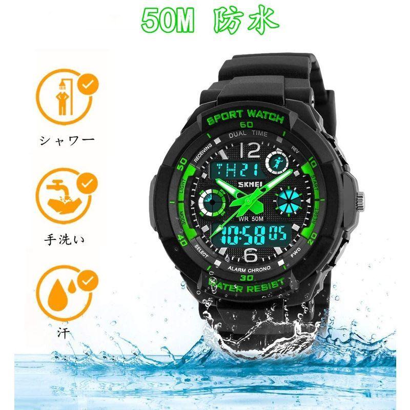 1003円 最大58 Offクーポン Haruma 腕時計 子供用 キッズ腕時計 デジタル腕時計 男の子ウォッチ ボーイズスポーツウォッチ人気 多機能 50メートル防水 アウトド