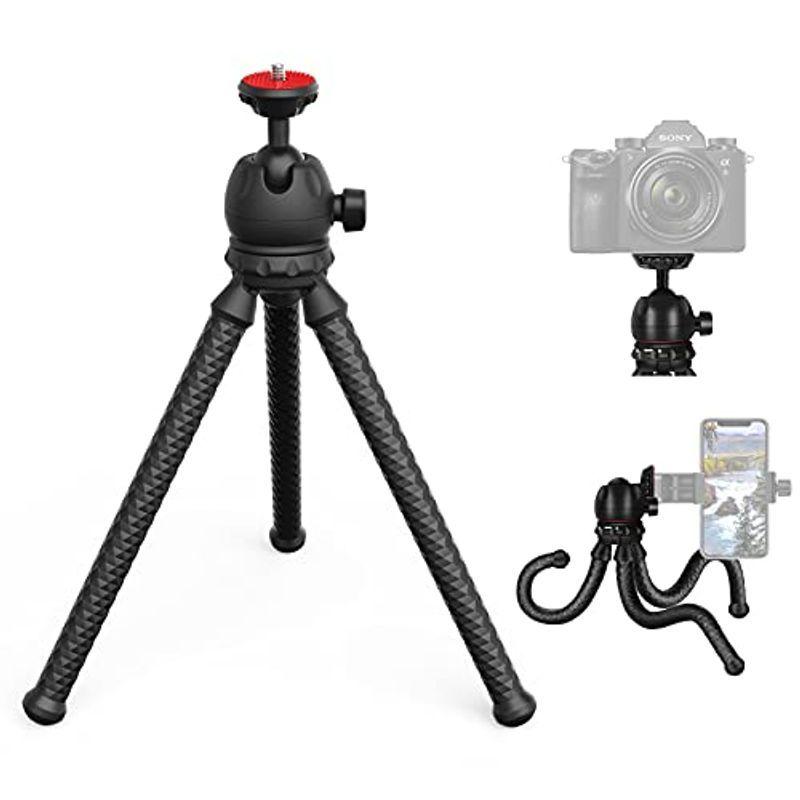 e スマホ三脚 くねくね三脚 フレキシブル カメラ三脚 一眼レフ 卓上三脚 自撮り スマホスタンド 自由雲台 Vlog Youtube 全ての アイテム