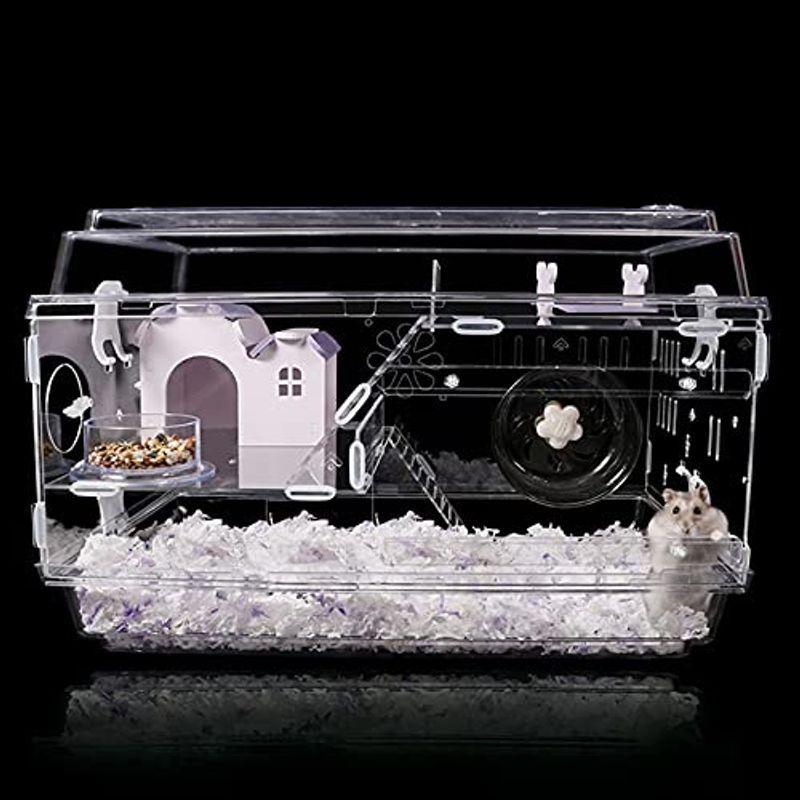 純正ショップ Xinxin Homeハムスターケージ 小動物ケージ アクリル製 可愛い 贅沢セット 滑り止め 飼育ケージ 持ち運びやすい 回し車 給水ボ 日本取扱店 Ssl Daikyogo Or Jp